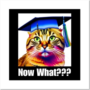 Now What? Clueless Cat - Graduation Design Posters and Art